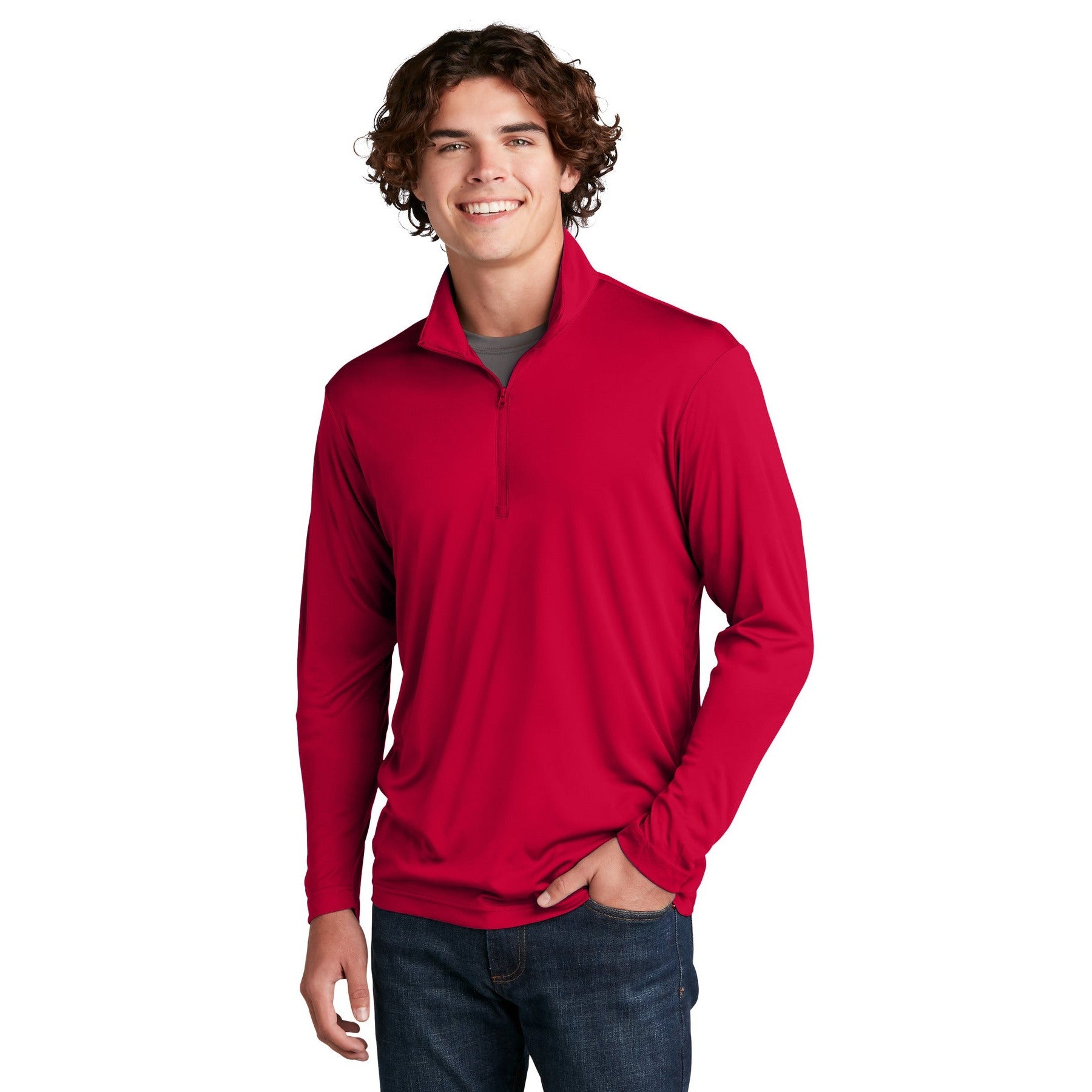 Sport-Tek-Sport-Tek® PosiCharge® Competitor™ 1/4-Zip Pullover. ST357-MedTech-3